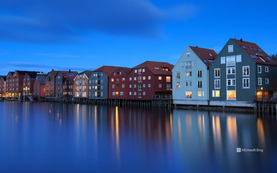 Blue hour in Trondheim, Norway