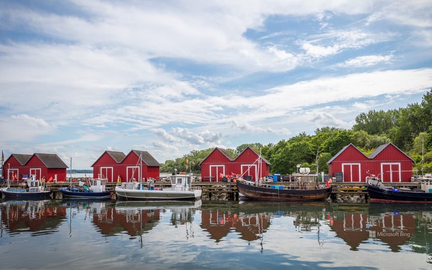 Boats in the fishing port, Boltenhagen, Mecklenburg-Western Pomerania