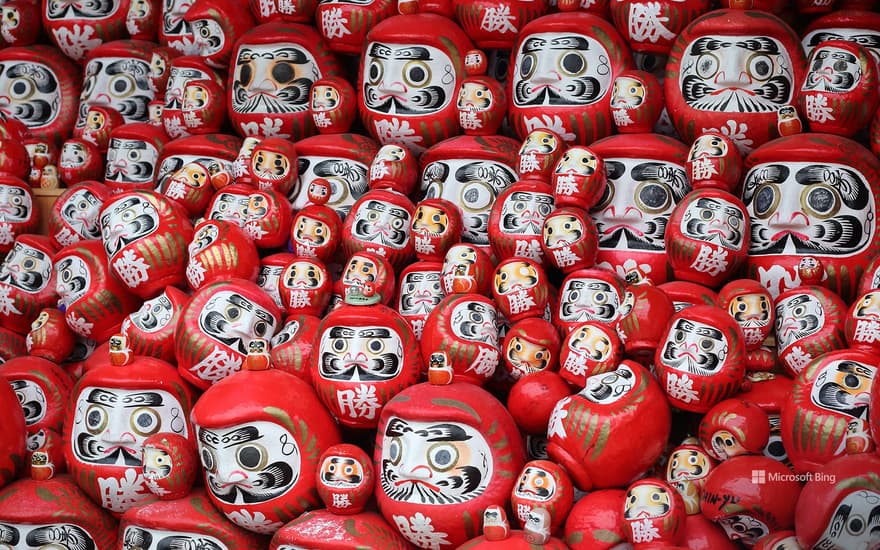 Kachi Daruma of Katsuoji Temple, Minoh City, Osaka Prefecture