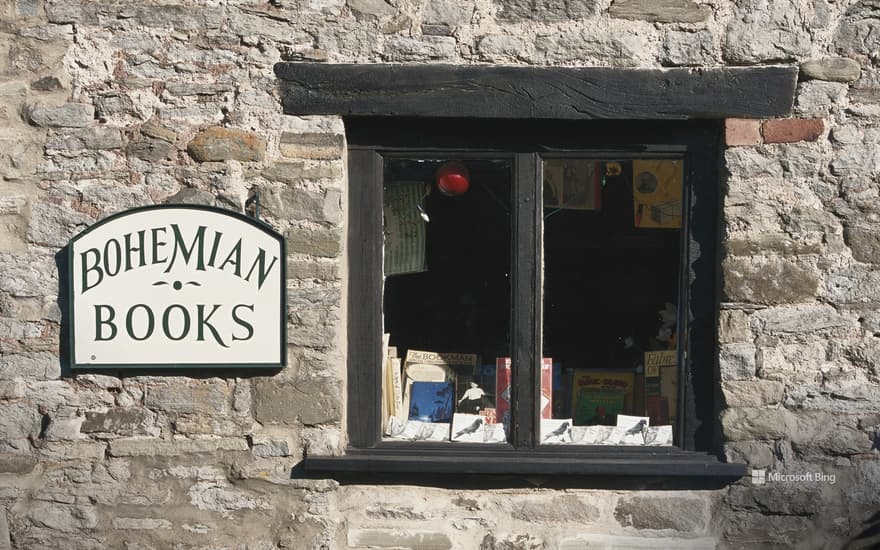 A bookshop in Hay-on-Wye, Wales, June 1997