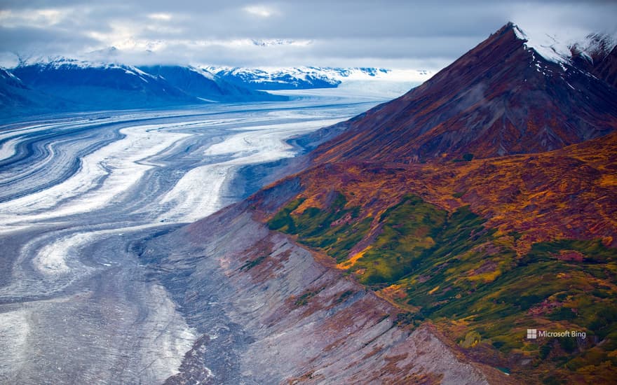 Mount Logan in Kluane National Park and Reserve, Yukon, Canada