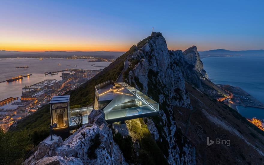 The Skywalk on the Rock of Gibraltar