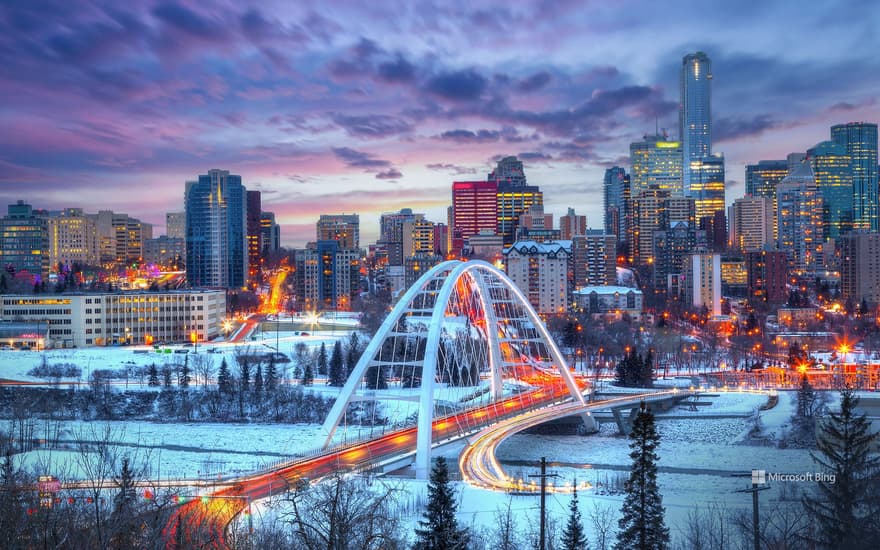 Walterdale Bridge in Edmonton, Canada